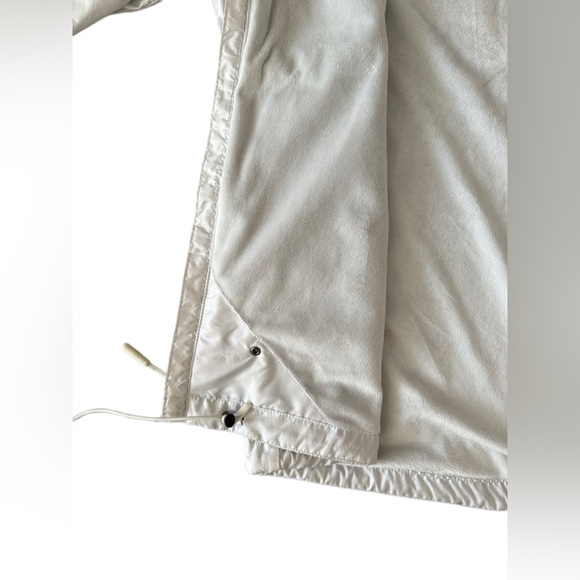 North face off white jacket zip up hood size small windwall - Picture 5 of 5